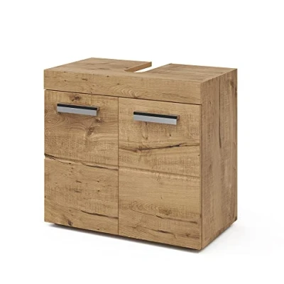 Image of Vicco Sink base cabinet Luna, Oak, 60 x 56 cm