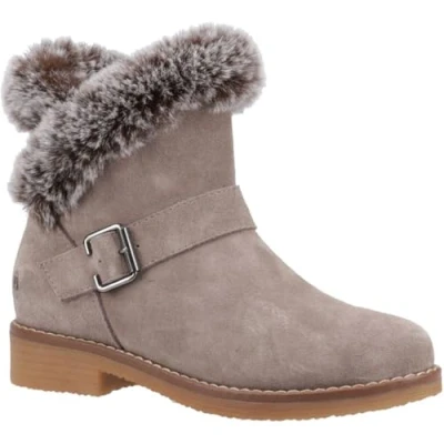 Image of Hush Puppies Women&#039;s Hannah Fashion Boot, Taupe, 5 UK