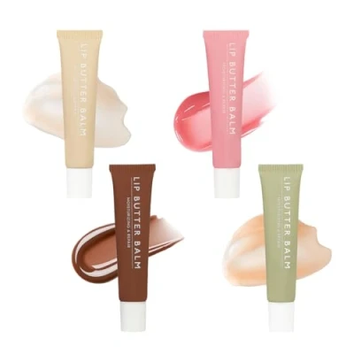 Image of Sum Mer Lip Butter Balm, Gloss Set Nourishing Lip, Moisturizes and Brightened Restores Chapped &amp; Dry Lips, Care for Men Women