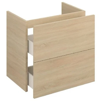 Image of Iflo Aliano Wall Hung 2 Drawer Oak 600mm X 380mm 773129