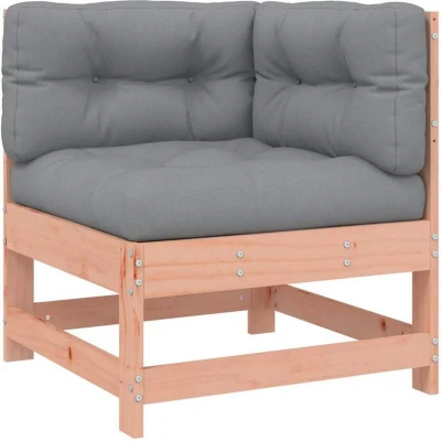 Image of vidaXL Corner Sofa with Cushions Solid Wood Douglas