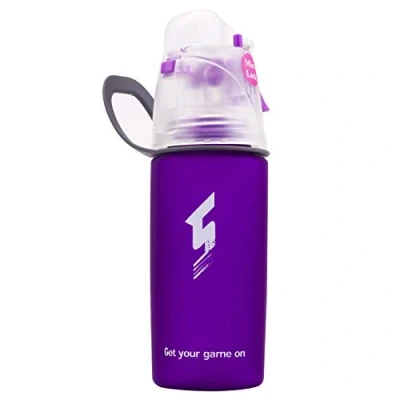 Image of Qshare Misting Drinking Water Bottle,Spray Mist Sports Bottle for Outdoor Sport Hydration and Cooling Down, FDA Approved BPA Free Cup with Unique Lock Design