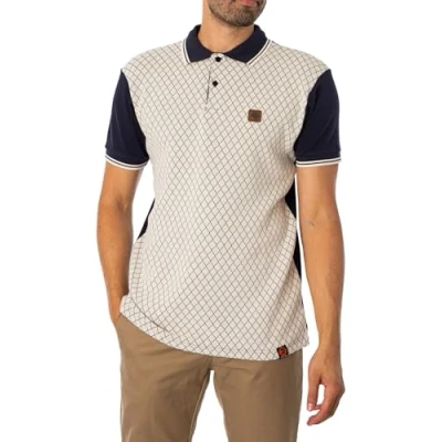 Image of Trojan Men&#039;s Ottoman Rib Panel Polo Shirt, Blue, 3XL