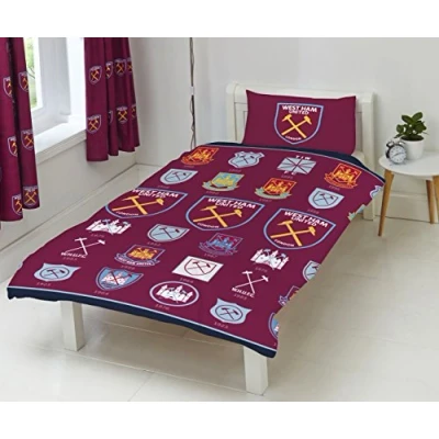 Image of West Ham United FC &quot;HISTORICAL CREST Duvet Set, Multi Colour