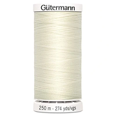 Image of Gutermann Sew All General Purpose Polyester Thread for Hand or Machine Sewing, Embroidery and Quilting Colour 1 x 250m Spool