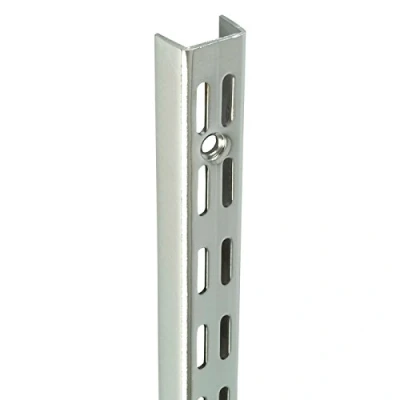 Image of 710mm Polished Chrome Watson Twin Slot Shelving Upright