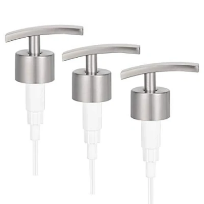 Image of 3 x Replacement Stainless Steel Soap Lotion Pump Dispenser for 25 mm Bottle, 93 Diameter