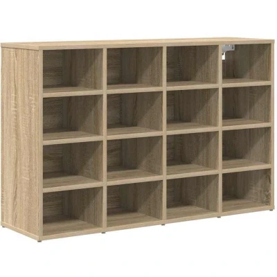 Image of Shoe Cabinet Sonoma oak 52.5 x 30 50 cm Engineered wood Vidaxl