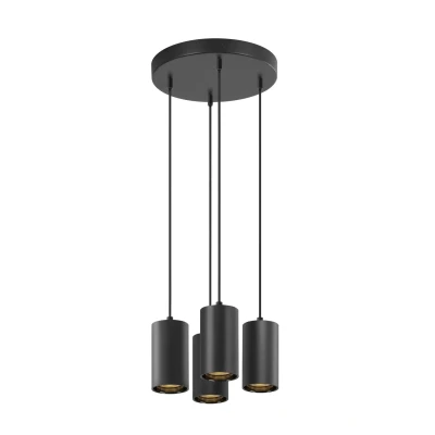 Image of SLV Asto Tube 4 Pendant Black