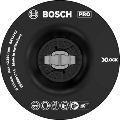 Image of Bosch Professional 1x X LOCK Backing Pad (Ø 125 mm, Soft, Accessories for Angle Grinders)