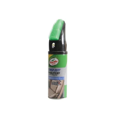 Image of Turtle Wax 52736 Power Out Car Interior Upholstery Seat Cleaner Stain &amp; Odour Remover with Brush 400ml, Green