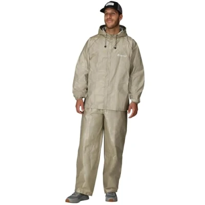 Image of FROGG TOGGS Men&#039;s Ultra Lite2 Waterproof Breathable Rain Suit, Khaki, XXL
