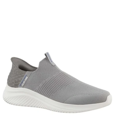Image of Skechers Men&#039;s Ultra Flex 3.0 Smooth Step Hands Free Slip ins Sneaker, Gray, 9 UK