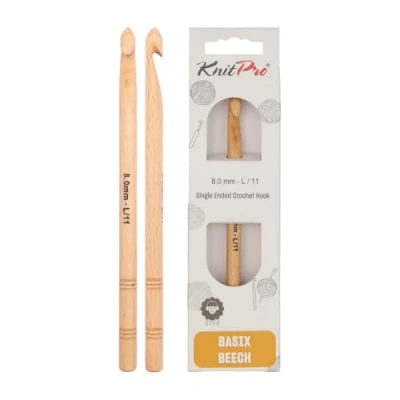 Image of KnitPro Crochet Hook: Basix Birch: 15cm x 8.00mm