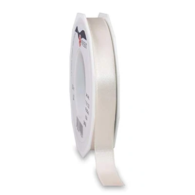 Image of Präsent Satin Ribbon Ivory 15 mm Width, 25 m Length