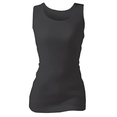 Image of Women&#039;s 1 Pack SOCKSHOP Heat Holders 0.45 TOG Sleeveless Vest Black L
