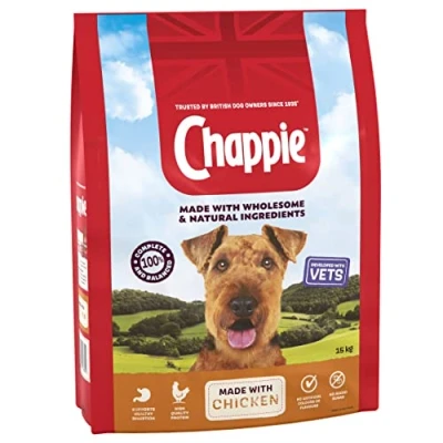Image of Chappie Dry Dog Food for Adult Dogs with Chicken and Wholegrain Cereal 15 kg