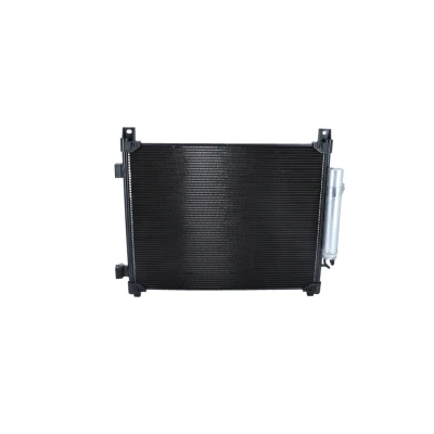 Image of 921003VA1A, 921003VA1B Condenser NRF 350420 with dryer, seal ring 15,5mm 10,1mm Aluminium 523mm NISSAN: Note II Hatchback