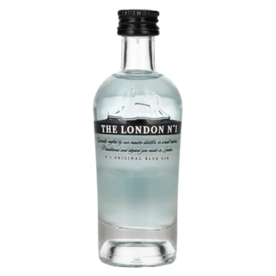 Image of The London No.1 Gin, Original Blue Super Premium Gin Miniature, 5cl/50ml, 43% ABV.