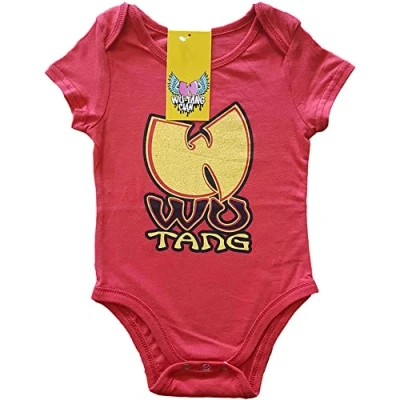 Image of Wu Tang Clan Sleepsuit Logo Nue Official Red 0 to 24 Months