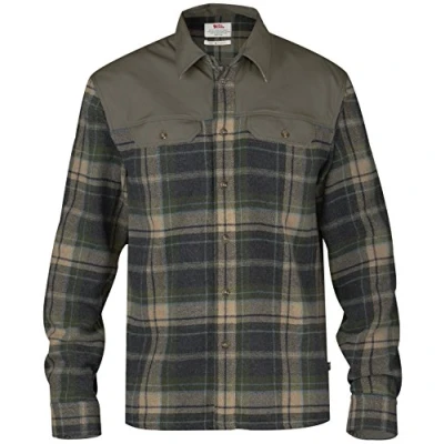 Image of Fjallraven Granit Shirt M Long Sleeved T Green, X Large