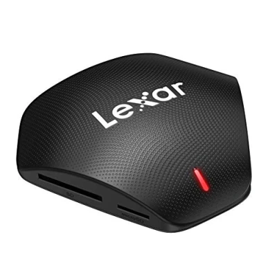 Image of Lexar Professional Multi Card 3 in 1 USB 3.1 Reader, Up to 312MB/s For SD Card/Micro Card, 160MB/s CompactFlash 3.0/2.0, Includes Type C A cable (LRW500URBAMZN)