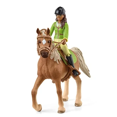 Image of Schleich 42542 Horse Club Sarah &amp; Mystery, Black