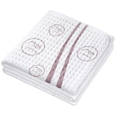Image of Beurer UB 90 comfort heating underbed, cuddly heat bed pad with two temperature zones and 9 levels each, automatic reset eco control, 150 x 80 cm, machine washable, 75 watts
