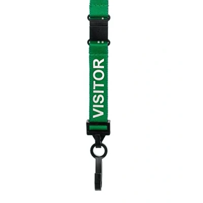 Image of CKB LTD Visitor LANYARDS Breakaway Safety Lanyard Neck Strap Swivel Plastic Clip for ID Card Holder Pull Quick Release Design (Pack of 10, Green)