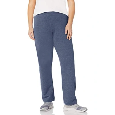 Image of JUST MY Size Women&#039;s Plus EcoSmart Sweatpants, Navy Heather, XXX Large Petite