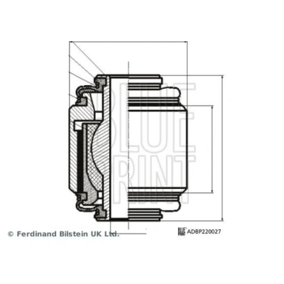 Image of 20257XA000 Ball joint BLUE PRINT ADBP860194 Rear Axle Left, Right, outer, Lower, SUBARU: Forester III, XV I, IV