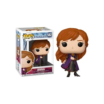 Image of Funko POP! Disney: Frozen 2 Anna Collectable Vinyl Figure Gift Idea Official Merchandise Toys for Kids &amp; Adults Movies Fans Model Collectors and Display