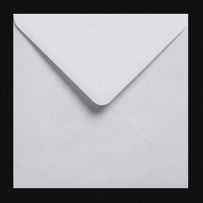 Image of 500 WHITE 100gms SQUARE GUMMED ENVELOPES 155mm x (6&#039;&#039; 6&#039;&#039;)