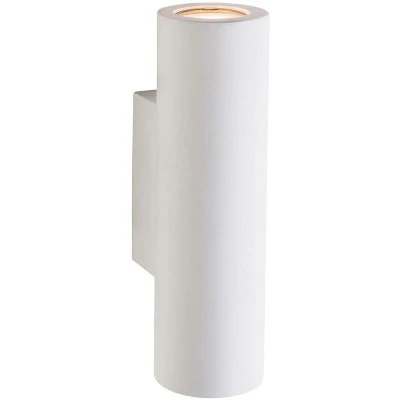 Image of Salvo 2 Light Indoor Wall White Plaster, GU10