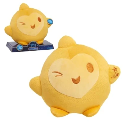 Image of Just Play Disney Wish Hug &amp; Star 10 Inch Glowing Plush Star, Soothing Night Light, Officially Licensed Kids Toys for Ages 3 Up