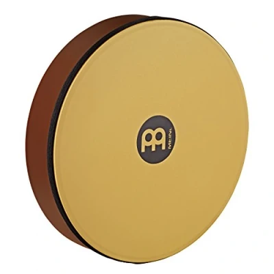 Image of Meinl Percussion Hand Drum Instrument Small Handdrum with Synthetic Skin Diameter 12 Inches Siam Oak, Brown (HD12AB TF)