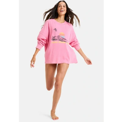 Image of Roxy Eastside Midweight Jumper, Women&#039;s, Size: XS, Pink cosmos