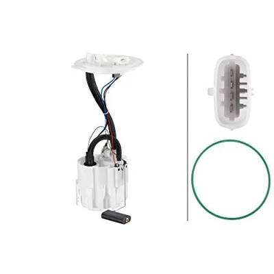 Image of 5815058, 93188874 fuel Feed unit HELLA 8TF 358 106 971 with seal, sender pressure regulator Electric VAUXHALL: Astra Mk5