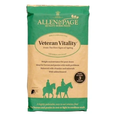 Image of Allen &amp; Page Veteran Vitality Horse Feed, 20 kg