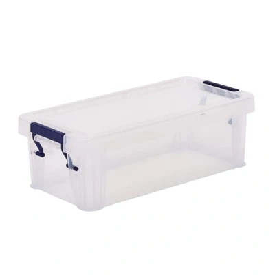 Image of BANKERS Box Storage 1.3L (10 Pack) BPA Free, Stackable Plastic Organizer with Clip Lock Lid, Impact Resistant &amp; Fully Recyclable for Home Office Supplies