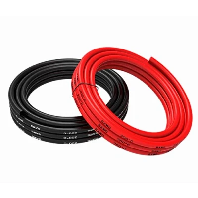 Image of TUOFENG 8.37mm² Electrical Wire 8 AWG Silicone 10 Meter [5 m Black and 5 Red] Flexible Hook Up Cable of Tinned Copper High Temperature Resistance