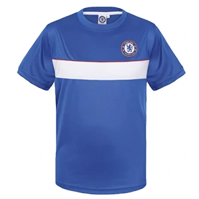 Image of Chelsea FC Official Gift Boys Poly T Shirt Royal 6 7 Years SB