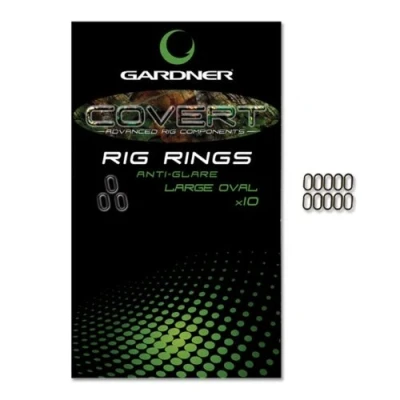 Image of GARDNER TACKLE COVERT RIG RINGS OVAL ANTI GLARE