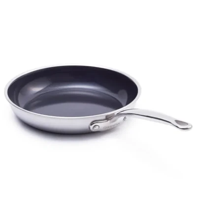Image of GreenPan Premiere 3 Ply Stainless Steel Non Stick 30cm Frypan