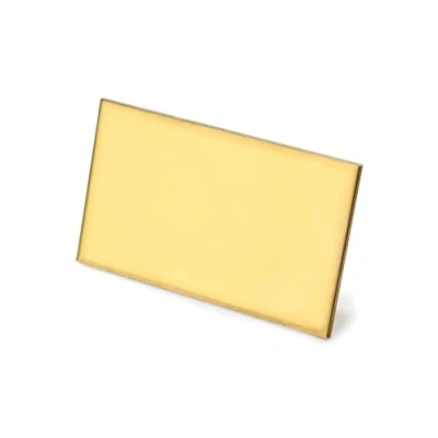 Image of QWORK® H62 Brass Sheet Plate Corrosion Resistant Thickness 3mm, 60mm x 100mm (0.12&quot;, 2.4&quot; 4&quot;)