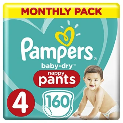 Image of Pampers Size 4 Baby Dry Nappy Pants