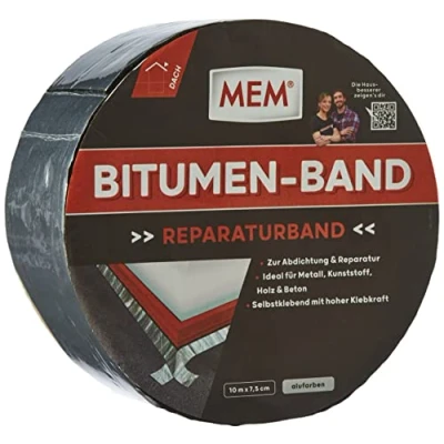 Image of MEM 500480 Bitumen Tape 10 m x 75 mm Aluminium