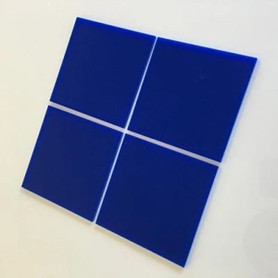 Image of Super Cool Creations Square Tiles, Blue Pack of Ten 4cm x