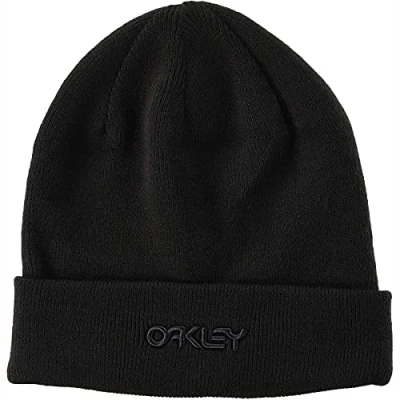 Image of Oakley Unisex&#039;s B1b Logo Beanie Hat, Blackout, One Size