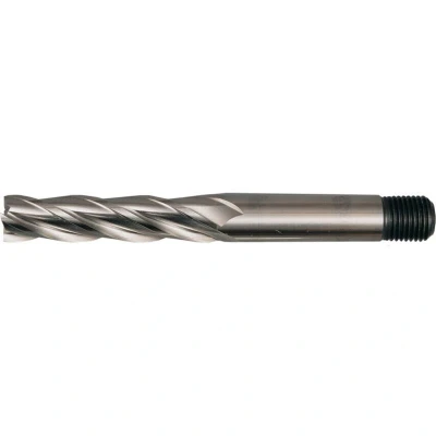 Image of Sherwood 3/8&quot; HSS Threaded Shank Multi Flute Long Series End Mills